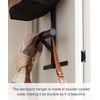 image:imageYAMAZAKI Home 2Tier OvertheDoor Backpack Storage Rack with Hooks WhiteBlack