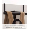 image:imageYAMAZAKI Home 2Tier OvertheDoor Backpack Storage Rack with Hooks WhiteBlack