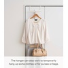 image:imageYAMAZAKI Home 2Tier OvertheDoor Backpack Storage Rack with Hooks WhiteWhite