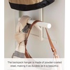 image:imageYAMAZAKI Home 2Tier OvertheDoor Backpack Storage Rack with Hooks WhiteWhite