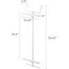image:imageYAMAZAKI Home 2Tier OvertheDoor Backpack Storage Rack with Hooks WhiteWhite