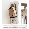 image:imageYAMAZAKI Home 2Tier OvertheDoor Backpack Storage Rack with Hooks WhiteWhite