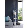 image:imageYAMAZAKI Home 2Tier Shelf Corner Display Side Table Steel  Wood White  Versatile twotier display shelf Spacesaving entryway or bedside console table ideal for humidifiers plants and booksWhite
