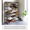 image:imageYAMAZAKI Home 3Tier Expandable Shoe Rack Stackable Closet Organizer WhiteBlack