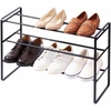 image:imageYAMAZAKI Home 3Tier Expandable Shoe Rack Stackable Closet Organizer WhiteBlack