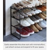 image:imageYAMAZAKI Home 3Tier Expandable Shoe Rack Stackable Closet Organizer WhiteBlack