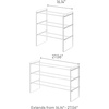 image:imageYAMAZAKI Home 3Tier Expandable Shoe Rack Stackable Closet Organizer WhiteWhite