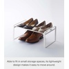 image:imageYAMAZAKI Home 3Tier Expandable Shoe Rack Stackable Closet Organizer WhiteWhite