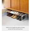 image:imageYAMAZAKI Home 3Tier Expandable Shoe Rack Stackable Closet Organizer WhiteWhite