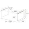 image:imageYAMAZAKI Home 3Tier Expandable Shoe Rack Stackable Closet Organizer WhiteWhite