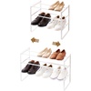 image:imageYAMAZAKI Home 3Tier Expandable Shoe Rack Stackable Closet Organizer WhiteWhite