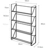 image:imageYAMAZAKI Home 4Tier Slim Metal Shoe Rack Narrow Shoe Organizer for Entryway Or Hallway Steel One Size White  Fourtier slim metal shoe rack and narrow shoe organizer Helps keep everyday spaces organized Suits modern home storageBlack