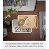 image:imageYAMAZAKI Home Accessory Box with Wooden Lid for Jewelry and Watches Walnut  Compact organizer for sunglasses and daily keepsakes A smart fit for modern homes Helps keep everyday spaces organizedAsh
