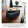 image:imageYAMAZAKI Home Accessory Box with Wooden Lid for Jewelry and Watches Walnut  Compact organizer for sunglasses and daily keepsakes A smart fit for modern homes Helps keep everyday spaces organizedWalnut