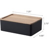 image:imageYAMAZAKI Home Accessory Box with Wooden Lid for Jewelry and Watches Walnut  Compact organizer for sunglasses and daily keepsakes A smart fit for modern homes Helps keep everyday spaces organizedWalnut
