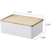 image:imageYAMAZAKI Home Accessory Box with Wooden Lid for Jewelry and Watches Walnut  Compact organizer for sunglasses and daily keepsakes A smart fit for modern homes Helps keep everyday spaces organizedAsh