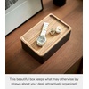 image:imageYAMAZAKI Home Accessory Box with Wooden Lid for Jewelry and Watches Walnut  Compact organizer for sunglasses and daily keepsakes A smart fit for modern homes Helps keep everyday spaces organizedWalnut