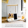 image:imageYAMAZAKI Home Accessory Stand  Jewelry Holder amp Organizer Storage  Elegant accessory stand and jewelry organizer storage crafted from steel and wood Designed for convenient everyday useAccessory Stand