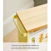 image:imageYAMAZAKI Home Bathroom Cart Rolling Slim Utility Storage with Handle YellowYellow