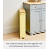 image:imageYAMAZAKI Home Bathroom Cart Rolling Slim Utility Storage with Handle YellowYellow