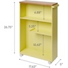 image:imageYAMAZAKI Home Bathroom Cart Rolling Slim Utility Storage with Handle YellowYellow