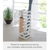 image:imageYAMAZAKI Home Brick Umbrella Stand  Storage for Umbrellas amp Walking Canes  Square  Steel  Holds 4 UmbrellasWhite