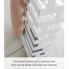 image:imageYAMAZAKI Home Brick Umbrella Stand  Storage for Umbrellas amp Walking Canes  Square  Steel  Holds 4 UmbrellasWhite