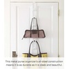 image:imageYAMAZAKI Home Chain Link Bag Holder  Closet Storage Hanging Organizer Rack Steel One Size Black  Chain link bag holder displays purses in a sleek waterfall formation Sturdy steel construction holds up to 22 lbs per hookWhite
