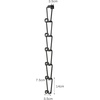 image:imageYAMAZAKI Home Chain Link Bag Holder  Closet Storage Hanging Organizer Rack Steel One Size Black  Chain link bag holder displays purses in a sleek waterfall formation Sturdy steel construction holds up to 22 lbs per hookBlack