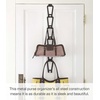 image:imageYAMAZAKI Home Chain Link Bag Holder  Closet Storage Hanging Organizer Rack Steel One Size Black  Chain link bag holder displays purses in a sleek waterfall formation Sturdy steel construction holds up to 22 lbs per hookBlack
