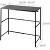 image:imageYAMAZAKI Home Expandable Closet Rack OverSuitcase Organizer Steel Black  Create storage space above luggage in your closet with this adjustable shelf Holds bins on top with a bar below for hangersBlack
