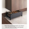 image:imageYAMAZAKI Home Frame Rolling Shoe Rack Compact Entryway Or Bedroom Metal Shoe Organizer With Wheels Steel  Holds 4 Shoes 6 Heels  Compact shoe organizer on wheels for easy mobility Ideal for entryway or bedroom storage Easily roll under furnitureBlack