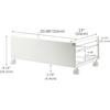 image:imageYAMAZAKI Home Frame Rolling Shoe Rack Compact Entryway Or Bedroom Metal Shoe Organizer With Wheels Steel  Holds 4 Shoes 6 Heels  Compact shoe organizer on wheels for easy mobility Ideal for entryway or bedroom storage Easily roll under furnitureWhite