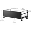image:imageYAMAZAKI Home Frame Rolling Shoe Rack Compact Entryway Or Bedroom Metal Shoe Organizer With Wheels Steel  Holds 4 Shoes 6 Heels  Compact shoe organizer on wheels for easy mobility Ideal for entryway or bedroom storage Easily roll under furnitureBlack
