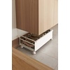 image:imageYAMAZAKI Home Frame Rolling Shoe Rack Compact Entryway Or Bedroom Metal Shoe Organizer With Wheels Steel  Holds 4 Shoes 6 Heels  Compact shoe organizer on wheels for easy mobility Ideal for entryway or bedroom storage Easily roll under furnitureWhite