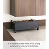 image:imageYAMAZAKI Home Frame Rolling Shoe Rack Compact Entryway Or Bedroom Metal Shoe Organizer With Wheels Steel  Holds 4 Shoes 6 Heels  Compact shoe organizer on wheels for easy mobility Ideal for entryway or bedroom storage Easily roll under furnitureBlack