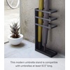 image:imageYAMAZAKI Home Layer Freestanding Umbrella HolderUmbrella Stand For UmbrellasCanesWalking Sticks  Steel  Holds Umbrellas At Least 105 LongBlack