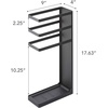 image:imageYAMAZAKI Home Layer Freestanding Umbrella HolderUmbrella Stand For UmbrellasCanesWalking Sticks  Steel  Holds Umbrellas At Least 105 LongBlack