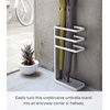 image:imageYAMAZAKI Home Layer Freestanding Umbrella HolderUmbrella Stand For UmbrellasCanesWalking Sticks  Steel  Holds Umbrellas At Least 105 LongWhite