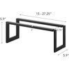 image:imageYAMAZAKI Home Line Expanding Shoe Rack Metal Adjustable  Single 6  Steel  Holds 4 To 8 ShoesBlack