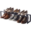 image:imageYAMAZAKI Home Line Expanding Shoe Rack Metal Adjustable  Single 6  Steel  Holds 4 To 8 ShoesBlack