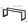 image:imageYAMAZAKI Home Line Expanding Shoe Rack Metal Adjustable  Single 6  Steel  Holds 4 To 8 ShoesBlack