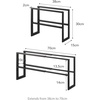 image:imageYAMAZAKI Home Line Expanding Shoe Rack Metal Adjustable  Single 6  Steel  Holds 4 To 8 ShoesBlack
