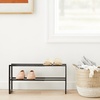 image:imageYAMAZAKI Home Line Expanding Shoe Rack Metal Adjustable  Single 6  Steel  Holds 4 To 8 ShoesBlack