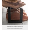 image:imageYAMAZAKI Home Line Expanding Shoe Rack Metal Adjustable  Single 6  Steel  Holds 4 To 8 ShoesBlack