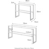 image:imageYAMAZAKI Home Line Expanding Shoe Rack Metal Adjustable  Single 6  Steel  Holds 4 To 8 ShoesWhite