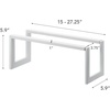 image:imageYAMAZAKI Home Line Expanding Shoe Rack Metal Adjustable  Single 6  Steel  Holds 4 To 8 ShoesWhite