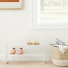image:imageYAMAZAKI Home Line Expanding Shoe Rack Metal Adjustable  Single 6  Steel  Holds 4 To 8 ShoesWhite