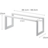 image:imageYAMAZAKI Home Line Expanding Shoe Rack Metal Adjustable  Single 6  Steel  Holds 4 To 8 ShoesWhite
