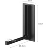 image:imageYAMAZAKI Home Magnetic Hook Folding Collapsible Wall and Door Hanger BlackBlack